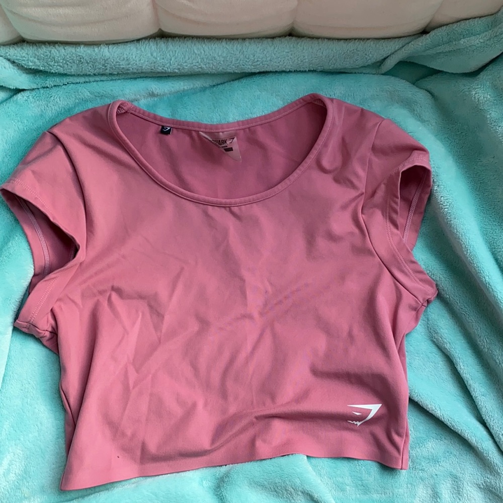 Gymshark Light Pink Short Sleeve Crop